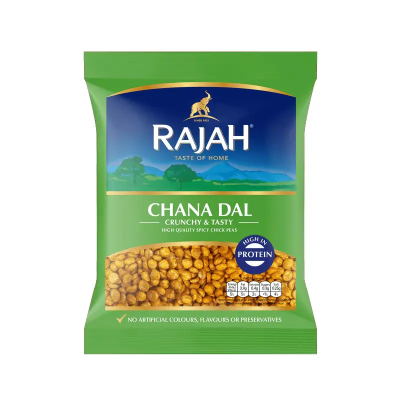 Rajah Chana Dal 200g x 8 – Crispy & Spicy Chickpeas!