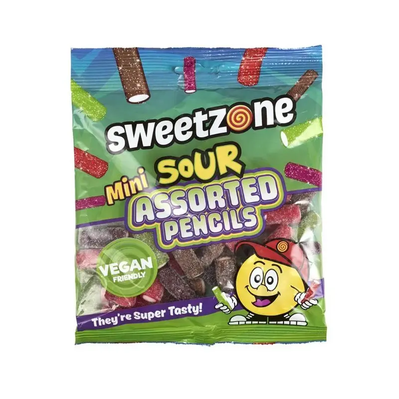 Mini Sour Assorted Pencil 180g x 12 + VAT