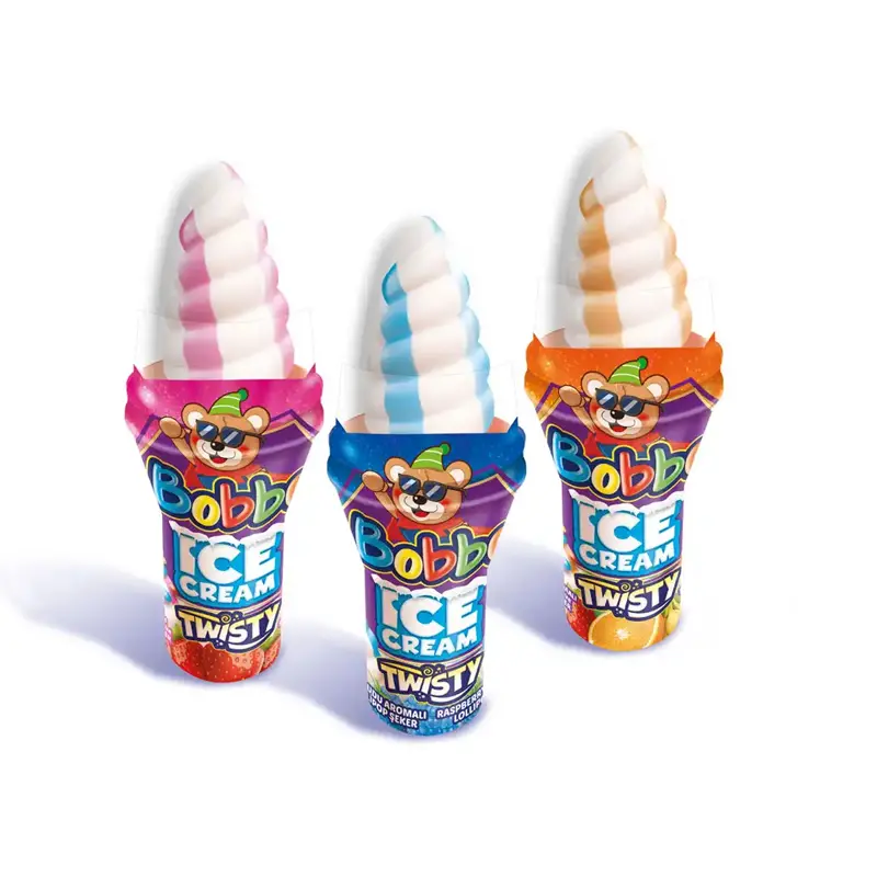 Bobbo Ice Cream Twist Candy 27gr x 4Pcs