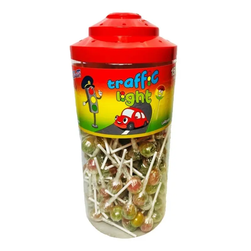 Lick-It Traffic Light Lollies Jar (150 x 7g) 