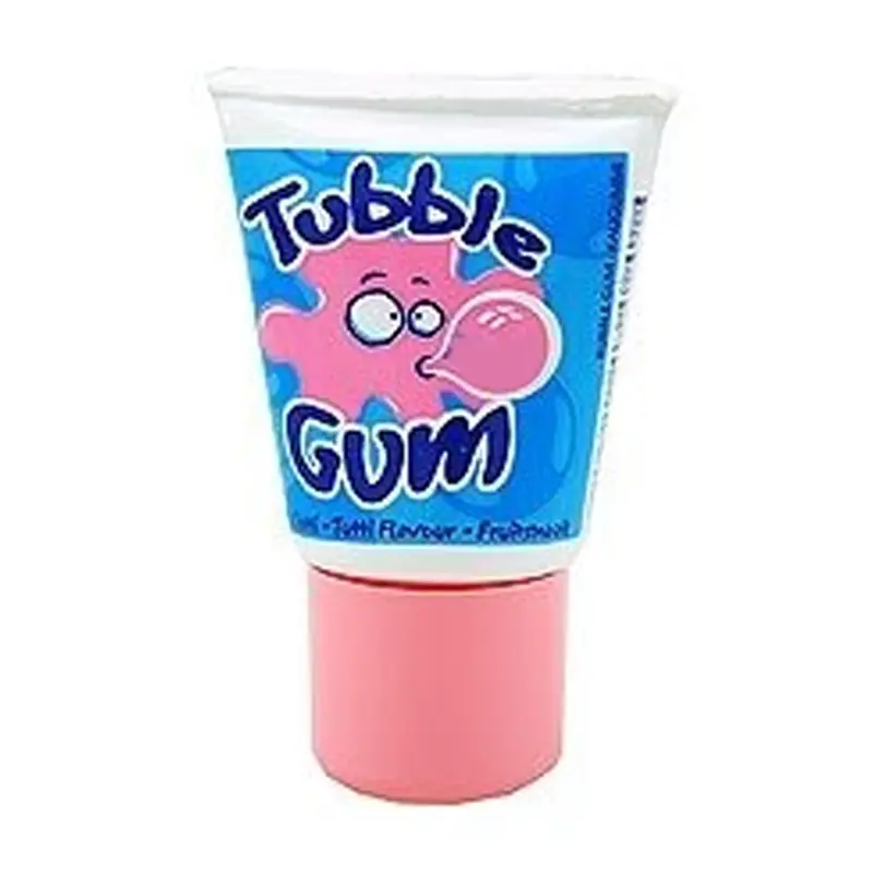 Tube Gum Strawberry Bubble Gum 1x36 