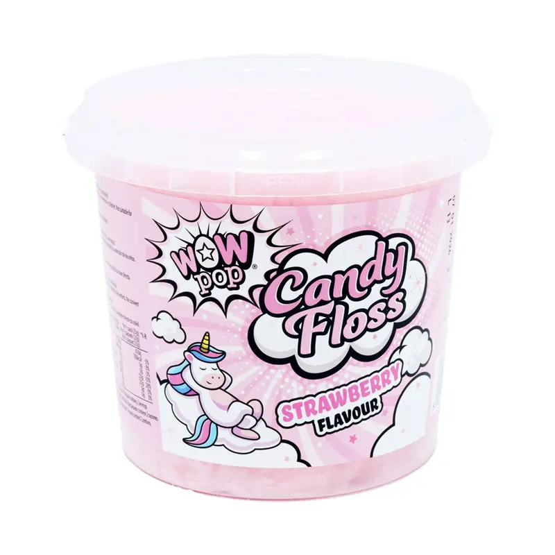 Wow Pop Candy Floss Strawberry 50g 