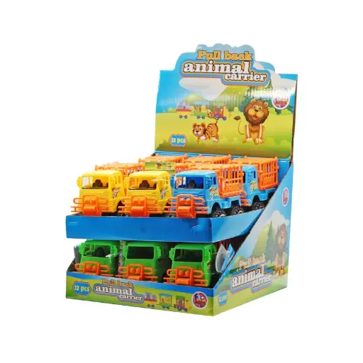 Pull Back Animal Carrier 1 x 12
