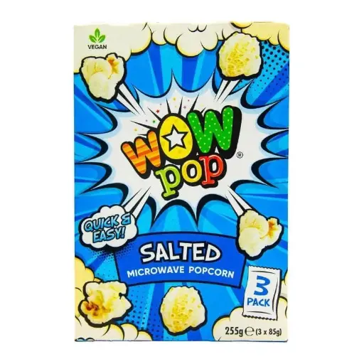 Wow Pop Salted Popcorn 100g x 15	​