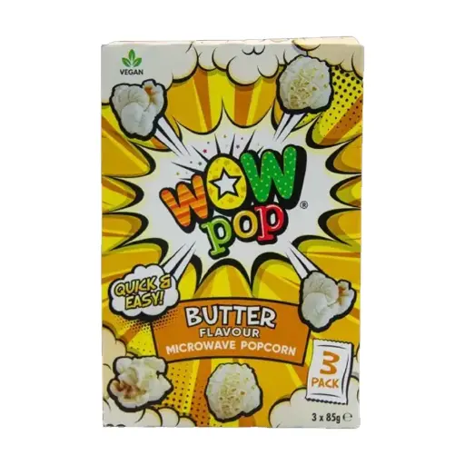 Wow Pop Butter Popcorn 100g x 15
