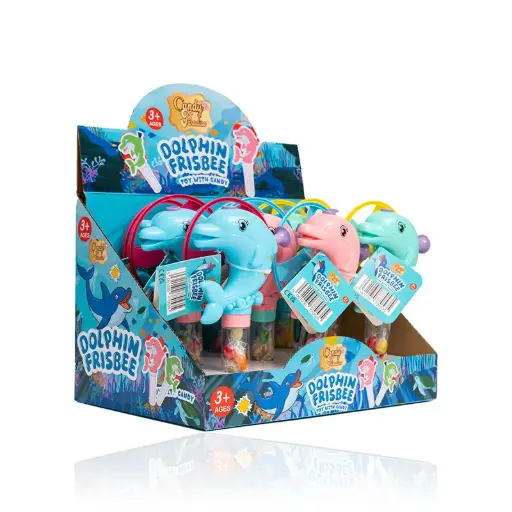 Dolphin Frisbee Toy With Candy 10g x 9