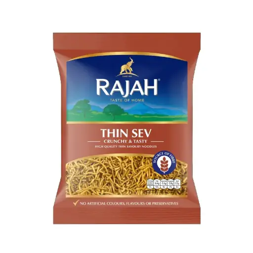 Rajah Thin Sev 200g x 8 – Light, Crispy & Flavourful!