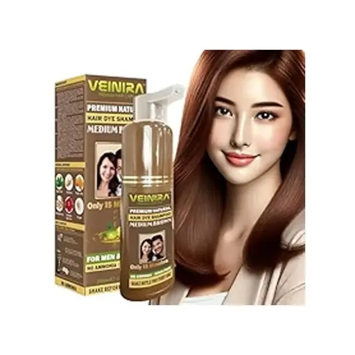 Veinira Medium Brown Hair Color Bottle  