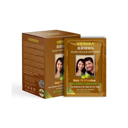 Veinira Medium Brown Hair Color Sachets 