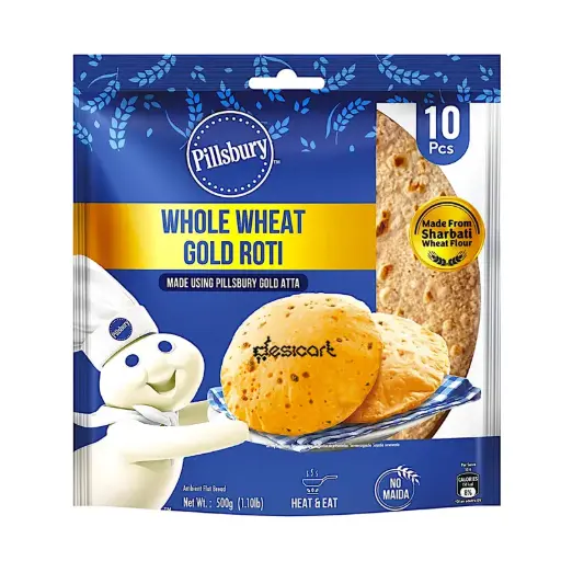 Pillsbury Roti Gold Whole Wheat Roti 18Pcs