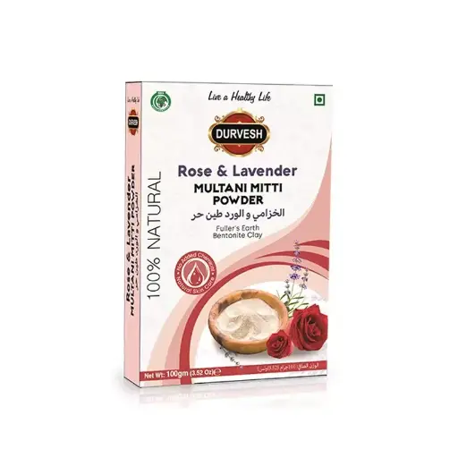 Durvesh Multani Mitti With Rose & Lavender 100g 