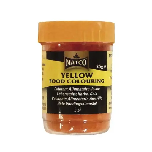 Natco Yellow Food Colouring Powders 25gr