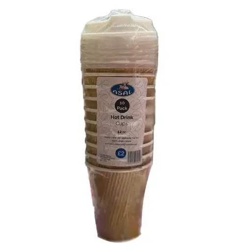 Asal Hot Drink Cups 12oz x 10