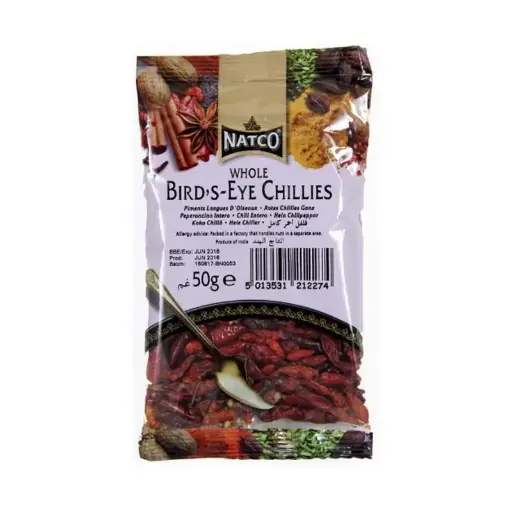Natco Chilli whole Birdseye 50gr 