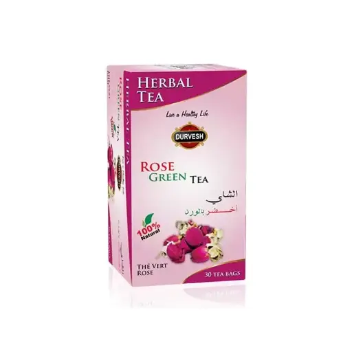 Rose Green Tea 30 Sachets x 12