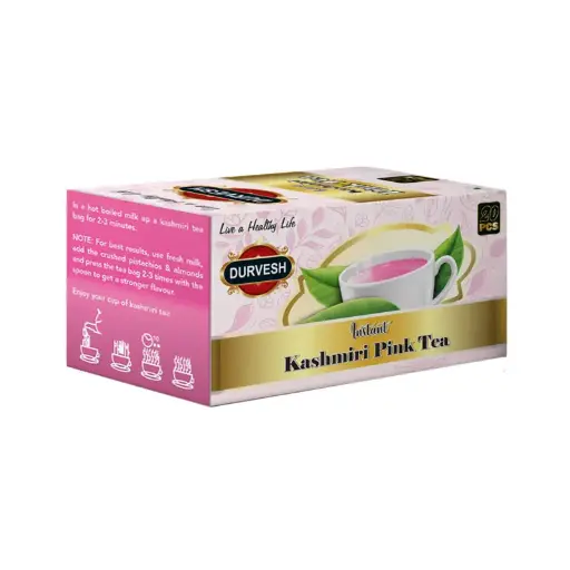 Durvesh Kashmiri Pink Tea 20 Sachets x 12