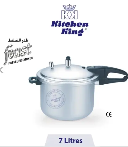 Kitchen King 7 Ltr Aluminium Pressure Cooker Steam Pot