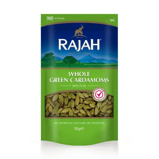 Rajah Whole Green Caradamon 50gr 