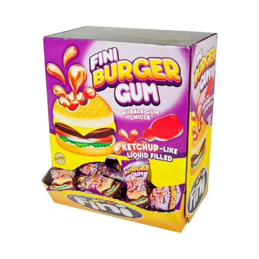 Fini Burger Bubble Gum (Pack of 200) 