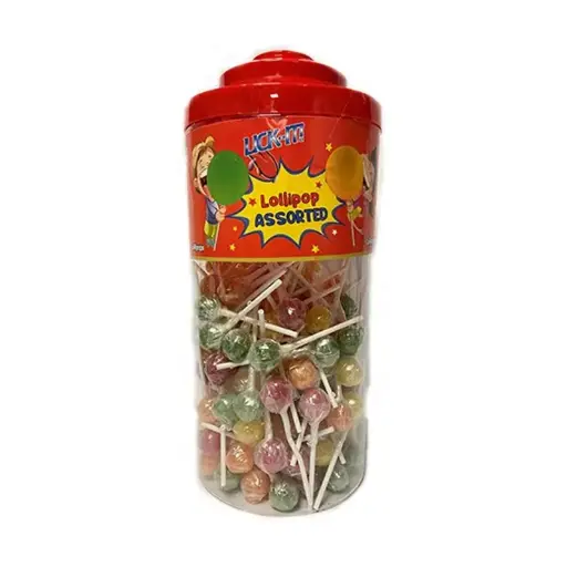 Lick-It Assorted Lollies Jar (150 x 7g)