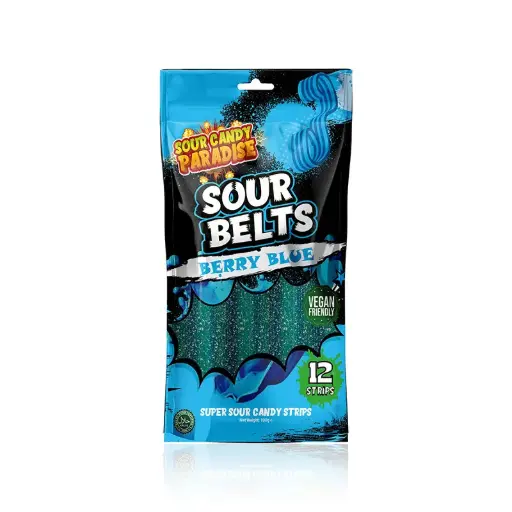 Sour Candy Berry  Belts 100g x 4Pcs