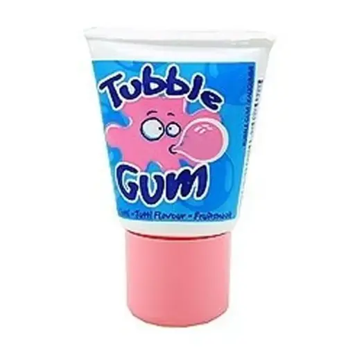 Tube Gum Strawberry Bubble Gum 1x36 