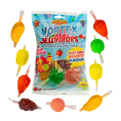Vortex Sour Jelly Pops 315g x 4Pack