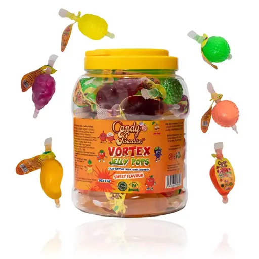 Vortex Sweet Jelly Pops 35g x 1 Jar