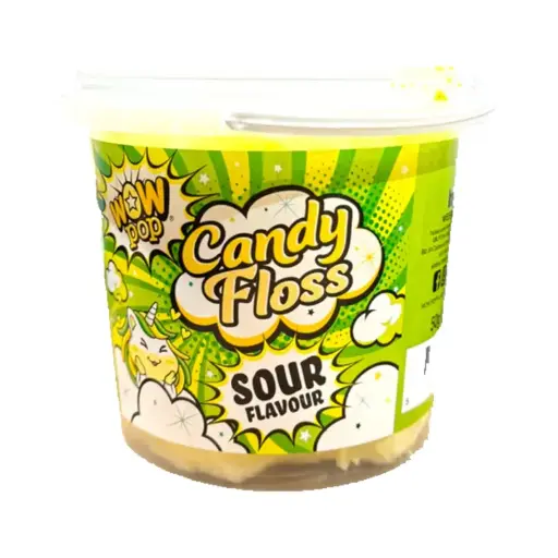 Wow Pop Candy Floss Sour 50g