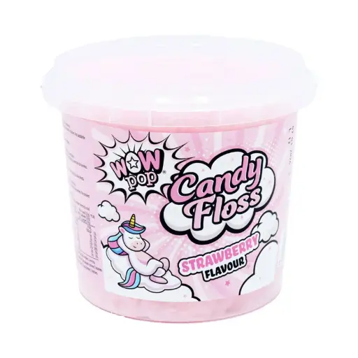 Wow Pop Candy Floss Strawberry 50g 