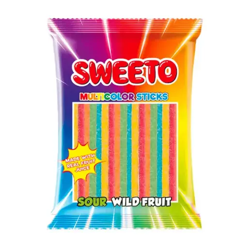 Sweeto Multicolor Rainbow Bags 4pack