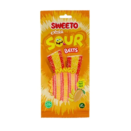Sweeto Sour Mango Belts 75g x 4Pack
