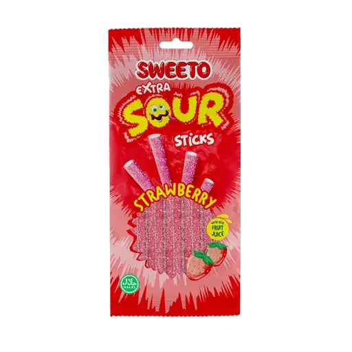 Sweeto Sour Strawberry Stick 75g + 4Pack