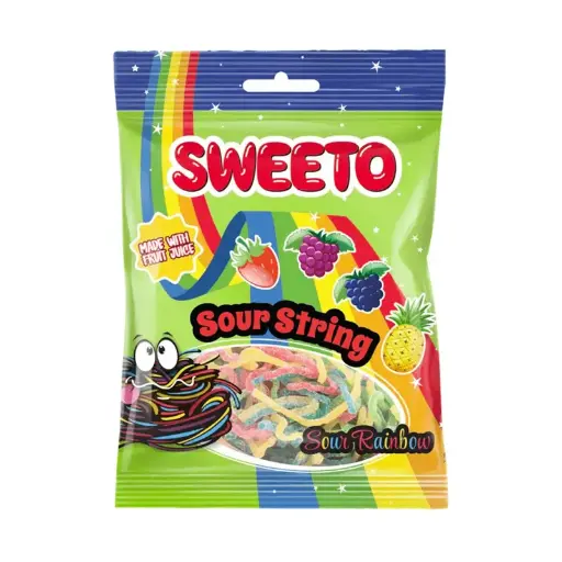 Sweeto Sour String Rainbow Bags 4Pack